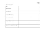 English Worksheet: Discussion  text type planner