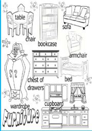 English Worksheet: furniture