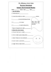 English worksheet: EVS : animals for 2nd grade