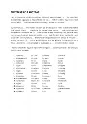 English Worksheet: elementary multiple choice ckoze