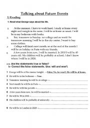 English Worksheet: AN ENGLISH TEST