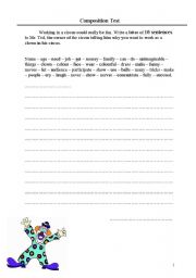 English Worksheet: The Circus