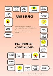 Past Perfect - Past Perfect Continuous - a boardgame