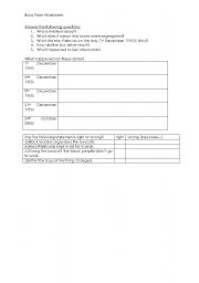 English worksheet: Rosa Parks Worksheet