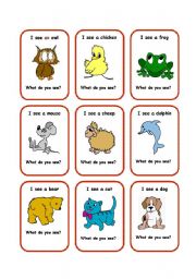 English Worksheet: SEE cards 2