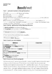 English Worksheet: remedial work