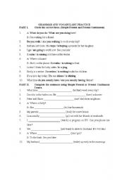 English worksheet: General Review