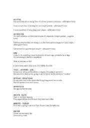 English Worksheet: VERBS