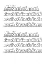 English Worksheet: Alphabet