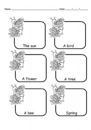 English Worksheet: spring