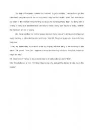 English Worksheet: Mrs slogs request