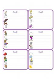 English Worksheet: Every Day spell