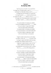 English worksheets: Survivor by Destiny´s Child Lyrics