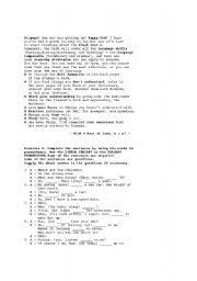 English Worksheet: new  interchange prep test