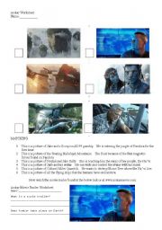 English Worksheet: Avatar Movie Exercise (Dont Need To Have Seen The Movie!)