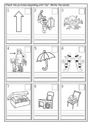 English worksheet: Phonics Uu