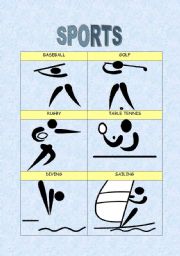 English worksheet: sports