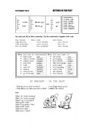 English Worksheet: past simple