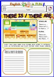 English Worksheet: THERE IS /THERE ARE