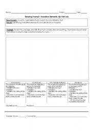 English Worksheet: Reading Prompt