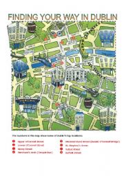 English Worksheet: DIRECTIONS - FINDING YOUR WAY IN DUBLIN