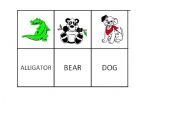 English worksheet: Animals memory game part 3