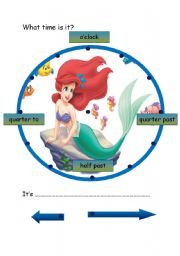 English Worksheet: What time is it?