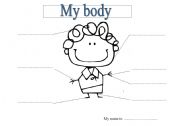 English worksheet: My body
