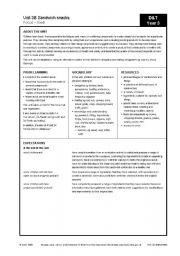 English Worksheet: making sandwiches