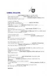 English Worksheet:  COLDPLAY