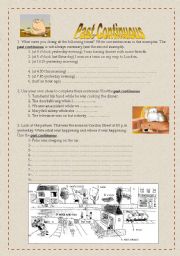 English Worksheet: PAST CONTINUOUS