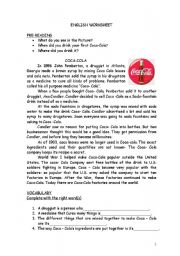 English Worksheet: COCA COLA