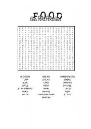 English Worksheet: Food