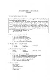 English Worksheet: English Test
