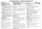 English Worksheet: Inquiry Lesson plan on New Zealand