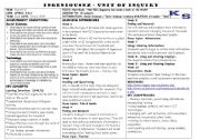 English worksheet: Inquiry Lesson plan on New Zealand