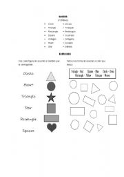 English worksheet: Lesson Shapes