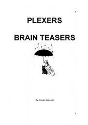 English Worksheet: PLEXERS - BRAIN TEASERS