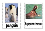 English Worksheet: Animals : Flash Cards - Part 1