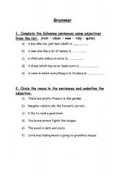 English Worksheet: Grammer