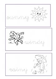 English Worksheet: weather song II