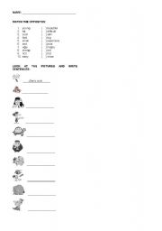 English Worksheet: OPPOSITE ADJECTIVES