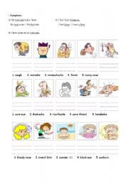 English Worksheet: Health Problems (2)