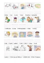 English Worksheet: Health Problems (3)