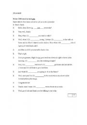 English worksheet: Elementary English test