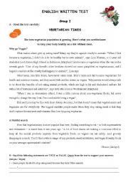 English Worksheet: Test 