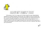 English worksheet: family tree