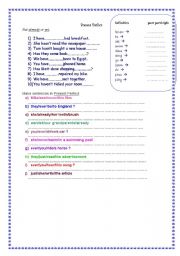 English Worksheet: Present Perfect