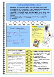 English Worksheet: Some/any - Much/many - A few/ a little [ Grammar and exercise]