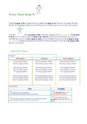 English worksheet: Future tense boy